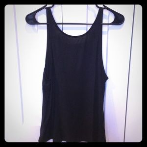 Black lululemon workout tank